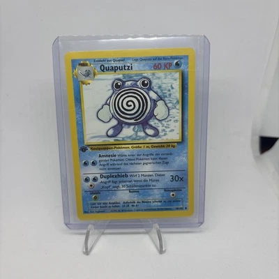 Pokemon Card - Poliwhirl Quaputzi German 1st Edition Base Set 38/102 Uncommon - Image 1 of 2