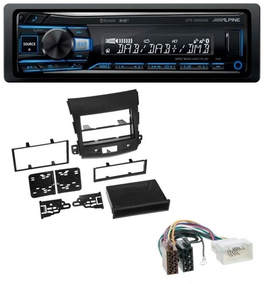 Alpine USB Bluetooth DAB MP3 Autoradio für Citroen C-Crosser Mitsubishi Outlande - Bild 1 von 4