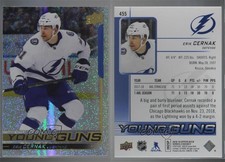 2018-19 Upper Deck Young Guns Speckled Rainbow Foil Erik Cernak #455 Rookie RC