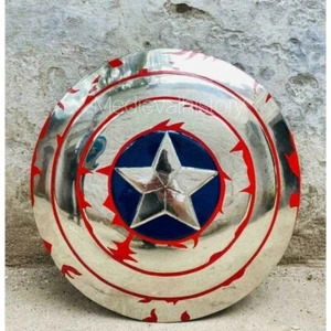 Neu mittelalterlicher Captain America Shield Requisite Replik Marvel Avengers Steel Shield GT - Bild 1 von 4