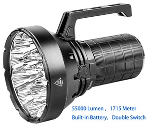 Torcia ricaricabile IMALENT SR16 55000 lumen 1715 metri torcia di ricerca - Foto 1 di 18