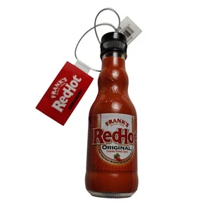Franks Red Hot Original Sauce 4 Inch Decorative Novelty Christmas Ornament - Picture 1 of 2