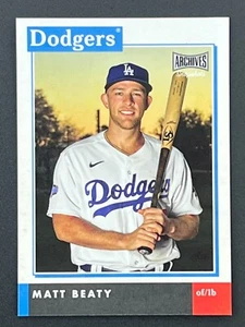 MATT BEATY 2020 Topps Archives Snapshots AS-MBE Los Angeles Dodgers - Picture 1 of 2