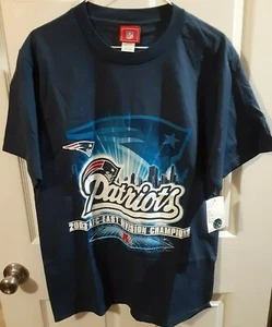 New England Patriots NWT 2003 AFC East Champion T-Shirt Size M - Picture 1 of 3