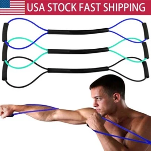 Resistance Bands with Handles Yoga Pull Rope Elastic Fitness Exercise - Picture 1 of 14