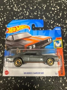 DODGE CHARGER 69 500 GREY Hot Wheels 1:64 **COMBINE POSTAGE** - Picture 1 of 1