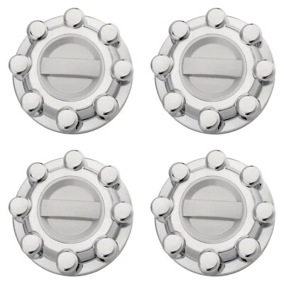 Tapacubos central de rueda cromados 4X 2,5 pulgadas x 8,25 pulgadas para Ford F250 F350 Super Duty 17-22 Foto 1 de 4