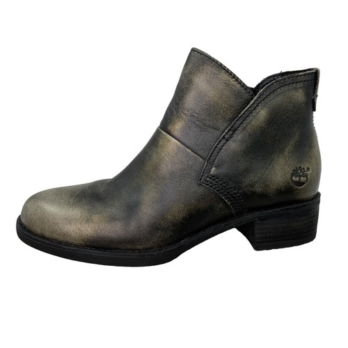 Timberland Ortholite Moto Stivaletto Donna Pelle Zip Up Scarpa Taglia 6