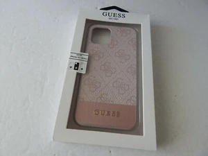 Guess Slim Profile PU Leather Protective Case For iPhone 12 iPhone 12 Pro Pink - Picture 1 of 4