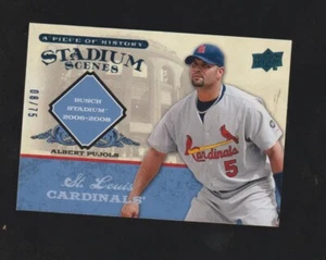 2008 Upper Deck A Piece of History Stadium Scenes Copper /75 Albert Pujols #SS49 - Picture 1 of 2