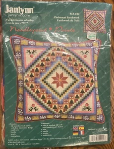 Patchwork Needlepoint Kit 55-101 Lois Winston New Open Pkg USA Janlynn - Picture 1 of 2