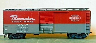 Athearn 40' Boxcar ~ New York Central ~ Marcapasos Rd# 170747 Madera y Metal - HO Foto 1 de 4