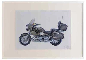 BMW R1200CL 2003 A3 framed limited edition print drawing - Picture 1 of 1