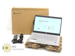 HP Chromebook 14A-NE0013DX 14" Intel Celeron N4120 4GB RAM 64GB eMMC (Gray) - Picture 1 of 7