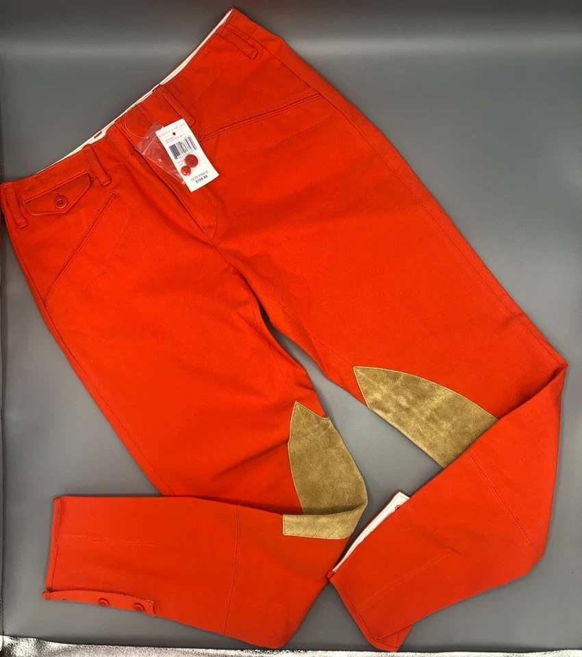 Ralph Lauren Blue Label Orange Equestrian Riding Breeches Size 4