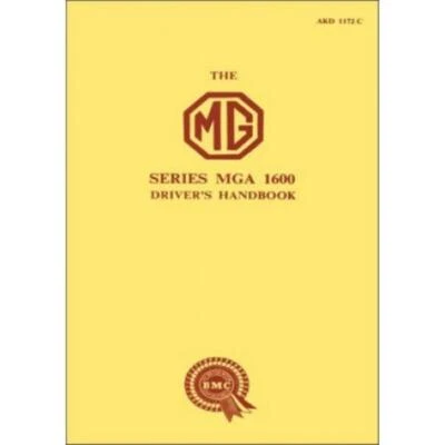 MG MGA 1600 Drivers Handbook Manual de mantenimiento de operación - Imagen 1 de 4