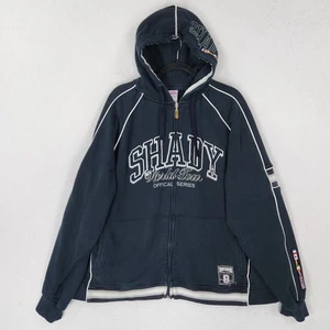 Vintage Shady Ltd Jacket Mens Medium Black World Tour Hoodie Flags 2000s Y2K - Picture 1 of 14
