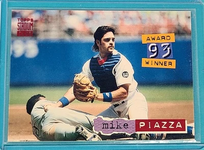 1994  Stadium Club #140 Mike Piazza Dodgers Baseball Card D3 - Image 1 of 2