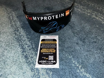 Viseira capacete tamanho completo assinada por Alex Albon 1:1 somente Williams Racing JSA autêntica #2 - Imagem 1 de 3