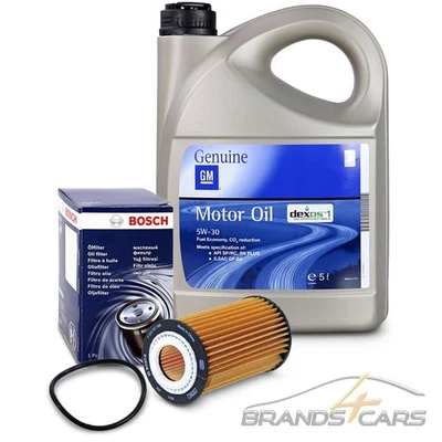 BOSCH ÖLFILTER + 5l 5W-30 FÜR OPEL ADAM ASTRA H J K COMBO CORSA D E ZAFIRA MOKKA - Bild 1 von 4