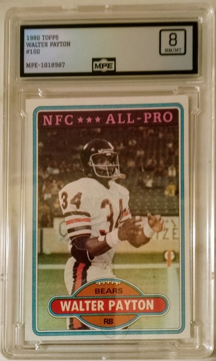 Walter Payton 10 Graded Football Sports Trading Cards for
