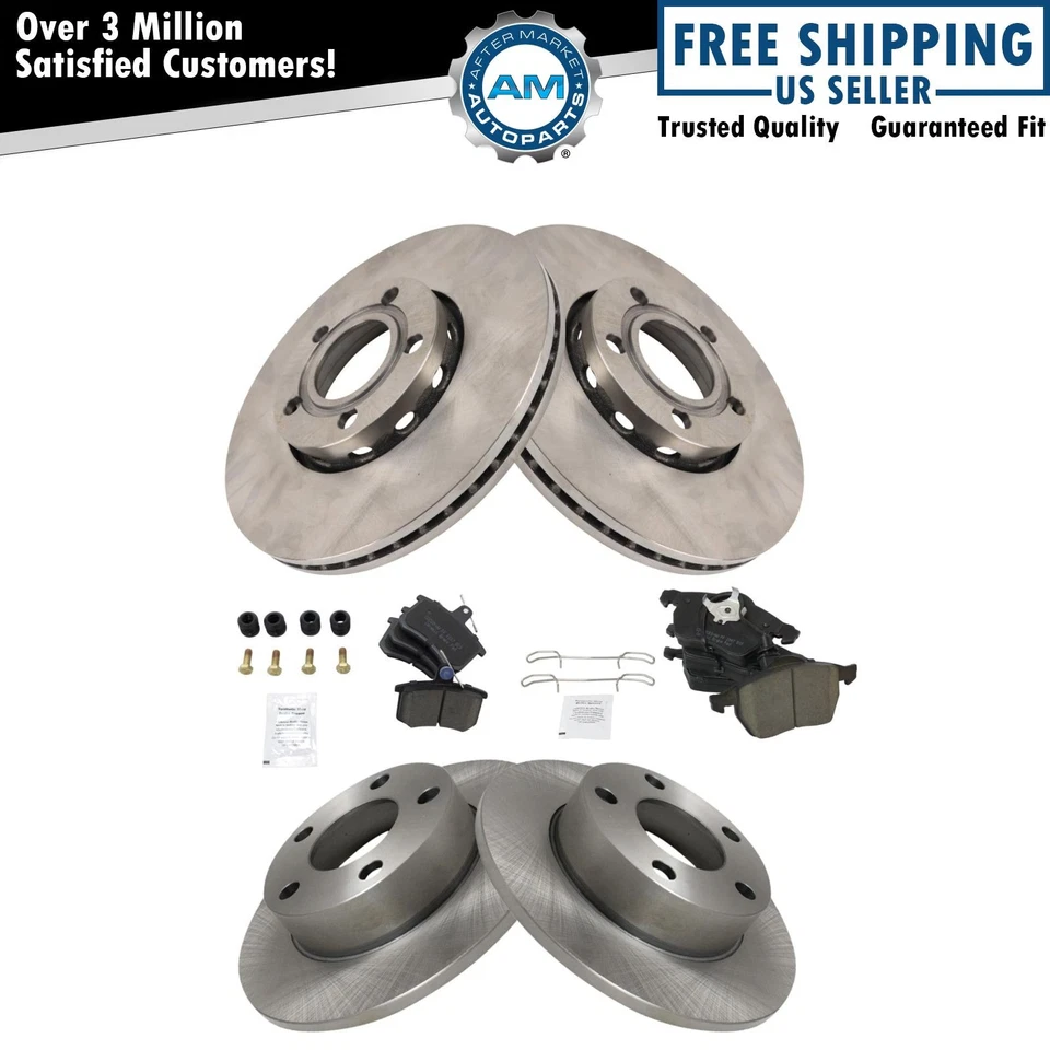 Juego de pastillas de freno de disco y rotor de cerámica Posi delanteras y traseras para Audi nuevo Foto 1 de 4