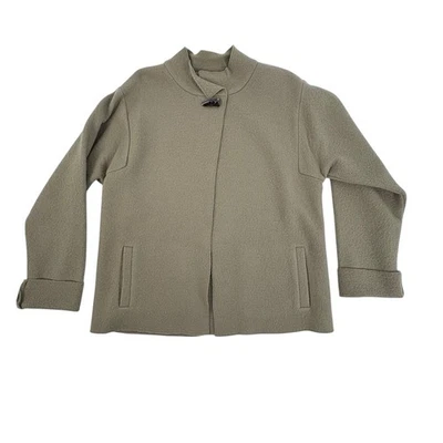 Suéter Asimétrico Alexandra Bartlett Botón Cuerno 100% Lana Mujer’s Med DEFECTUOSO Foto 1 de 4