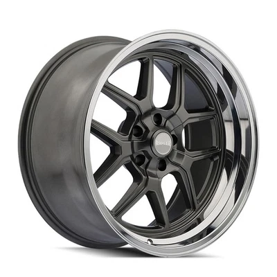Roda labial 20x10 Ridler 610 cinza/polido 5x5 (0mm) - Imagem 1 de 4