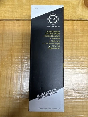 Sunlite SL55 73x118mm Square Taper English Bottom Bracket NEW - Image 1 of 4