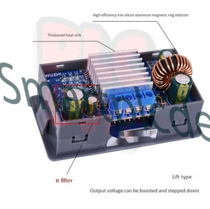 0.5-30V Adjustable DC-DC Buck Boost Converter CC CV Output Power Supply Module F - Picture 1 of 6