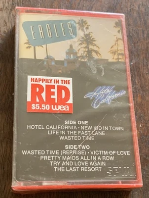 Eagles : Hotel California (Audio Cassette Tape Asylum) Sealed New Red Case - Image 1 of 2