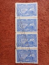 4 x Used, Light Cancel, Canada F-VF $1.00 Scott #302 Fisherman Stamp 