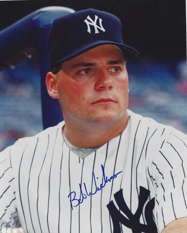 Foto firmada autografiada por Bob Wickman de 8x10 - MLB NY Yankees Indians Braves con certificado de autenticidad Foto 1 de 1