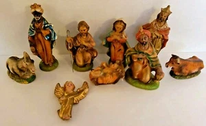 Lot of 9 Nativity Figures Made in Italy - Picture 1 of 5