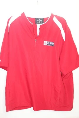 Camisa masculina Holloway vermelha futebol carmesim U of U manga curta 1/4 zíper tamanho XXL - Imagem 1 de 4