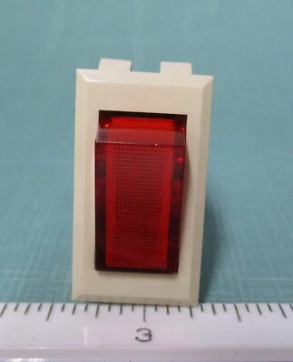DEFOND SPST ON-OFF Snap-In Illuminated Red Rocker Switch 125VAC-15A DRD-1112NR - Image 1 of 4