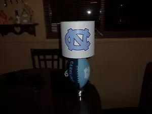 UNIVERSITY OF NORTH CAROLINA TAR HEELS FOOTBALL TABLE LAMP - Picture 1 of 6