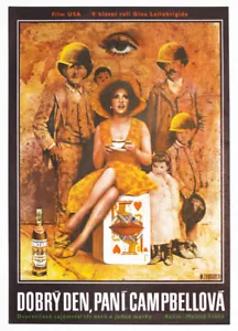 Surreal Film Poster Buona Sera Mrs Campbell 1971 Graphic Design 70s Cinema Art - Picture 1 of 5