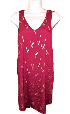 Mujer EVERLY Vestido de Sol Borgoña Dorado PEQUEÑO Vestido Bama MSU Boutique Metálico Foto 1 de 4