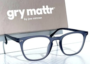 Gry Mattr DESIGNER READERS Matte Slate Blue SUAVE Blue Light Blocking Eyewear - Picture 1 of 14
