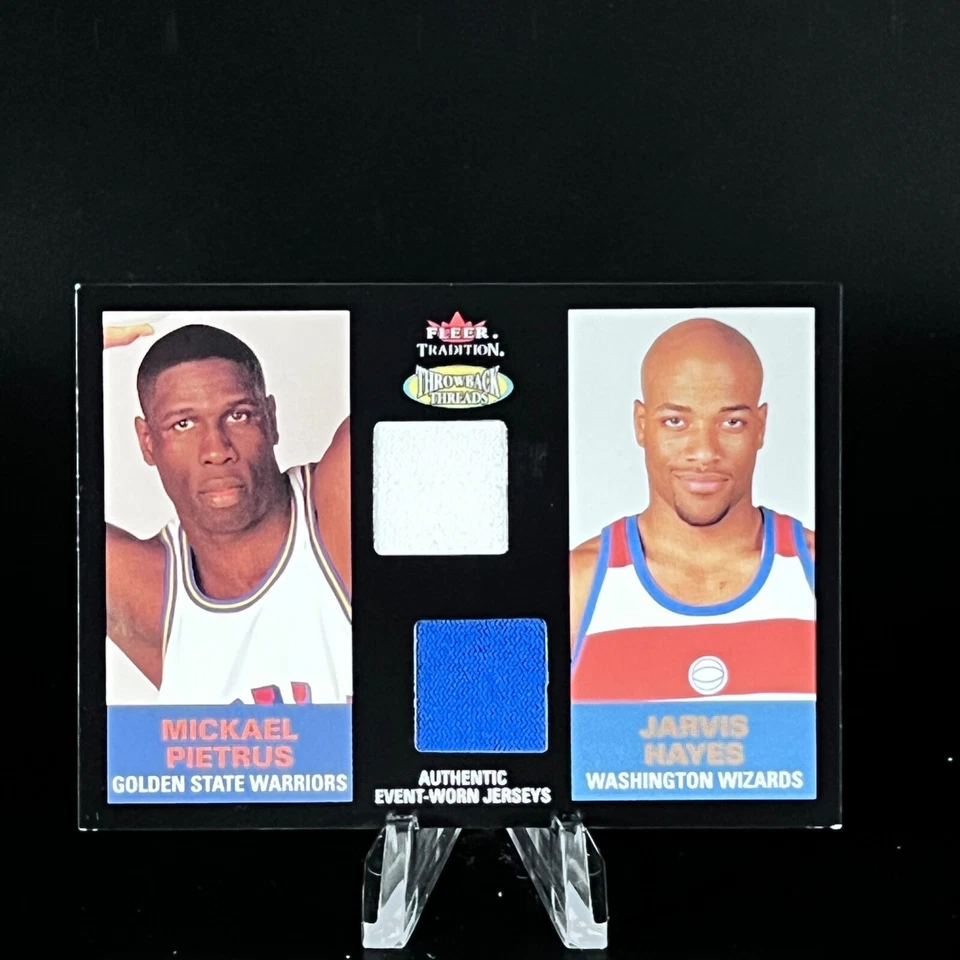 Camiseta deportiva usada Mickael Pietrus & Jarvis Hayes 03-04 Fleer Tradition doble evento MIRAR Foto 1 de 2