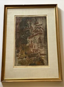 YNEZ JOHNSTON ETCHING RARE SIGNED EDITION EXPRESSIONIST CUBISM MODERNIST FAMOUS - Picture 1 of 16