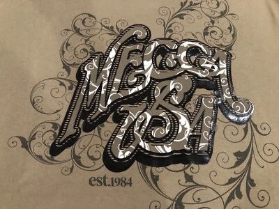 Vintage La Meca EE. UU. Est. Camiseta 1984 XXXL verde oliva y negra camisa hip hop 3xl Foto 1 de 4