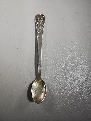 Cuchara bebé vintage Gerber mango largo IS Winthrop plateada Foto 1 de 4