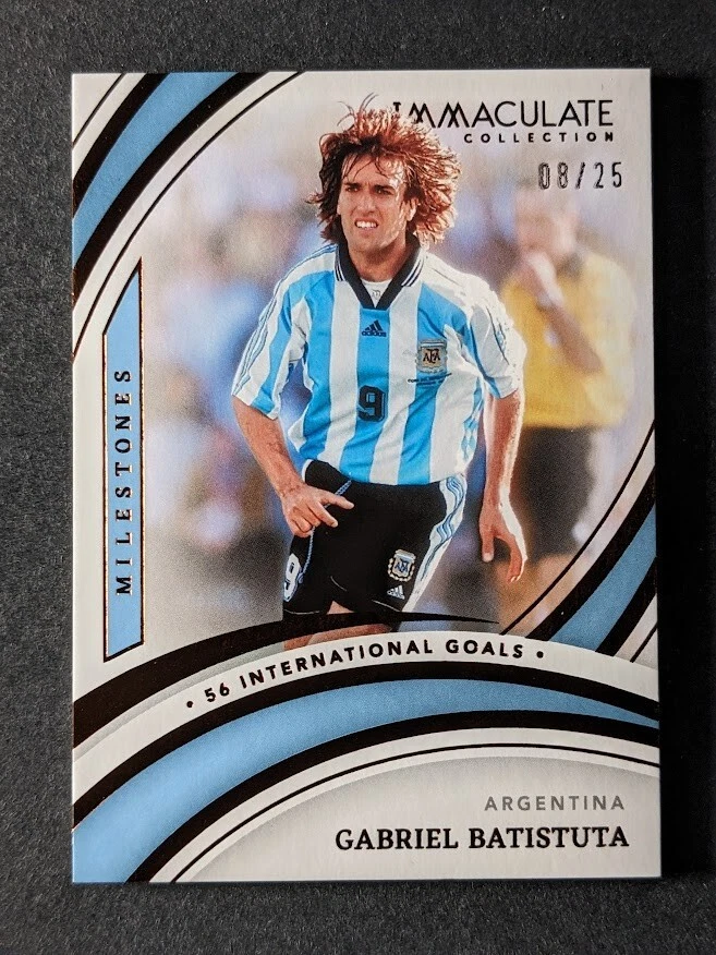 2022-23 Panini Immaculate FIFA GABRIEL BATISTUTA /25 Milestones Argentina #2