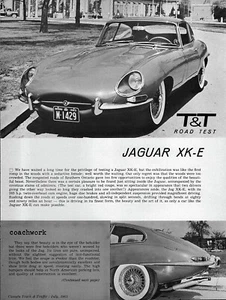 Jaguar XK-E XKE 1963 cupé - artículo original de prueba en carretera - Imagen 1 de 3