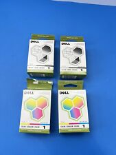 NEW SEALED!!! GENUINE Dell Series 1 Black & Color Ink Cartridge T0529 /T0530 Lot
