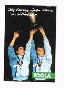 Aufkleber Joola Jörg Rosskopf Steffen Fetzner die Weltmeister im Doppel - Picture 1 of 1