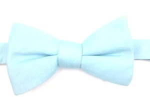 $100 Alfani Men`S Solid Blue Tuxedo Formal Bow Tie Classic Adjustable Bowtie - Picture 1 of 4