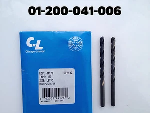 (.2420) "C"JOBBER Drill Chicago-Latrobe NEW in Package of QTY  Overstock - Picture 1 of 3